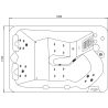 Jacuzzi spa extérieur SPAtec 300B blanc
